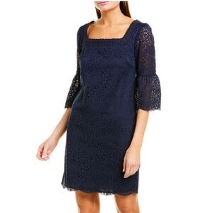Trina Turk Brilliant Lace Bell Sleeve Dress